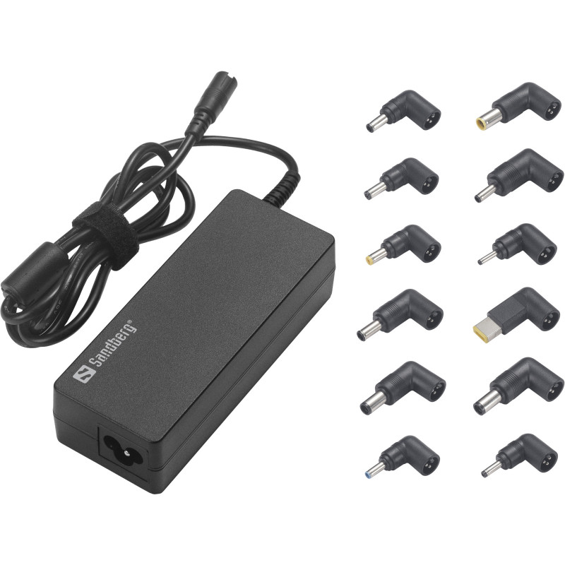 Sandberg Laptop AC Adapter 90W EU+UK adaptateur de puissance & onduleur Intérieure Noir