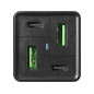 Sandberg 4in1 Charger 2xUSB-C 2xUSB 65W adaptateur de puissance & onduleur Intérieure Noir